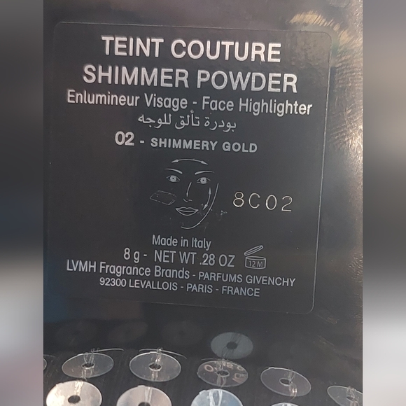 GIVENCHY Teint Couture SHIMMER Powder COLOR: 02 Shimmery Gold FACE HIGHLIGHTER. - Picture 8 of 11
